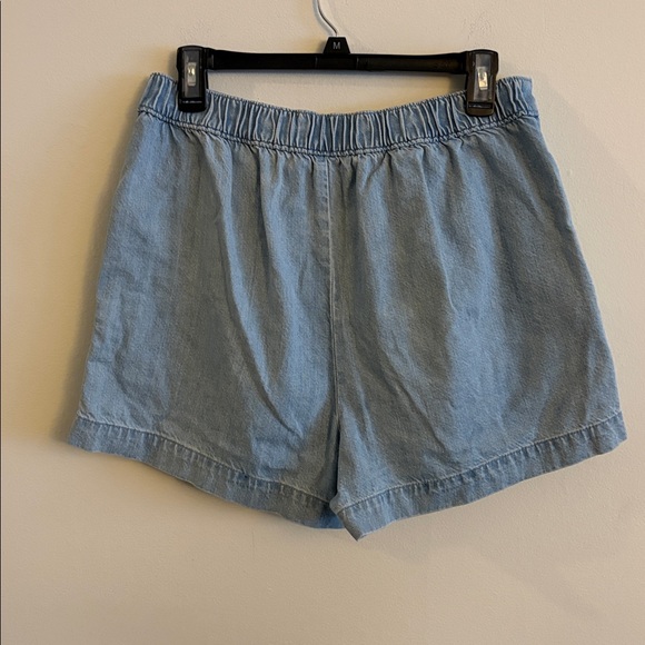 Madewell Denim Easy Jean Pull-on Jean Shorts Flat Front High Rise Retro Medium - Picture 2 of 6
